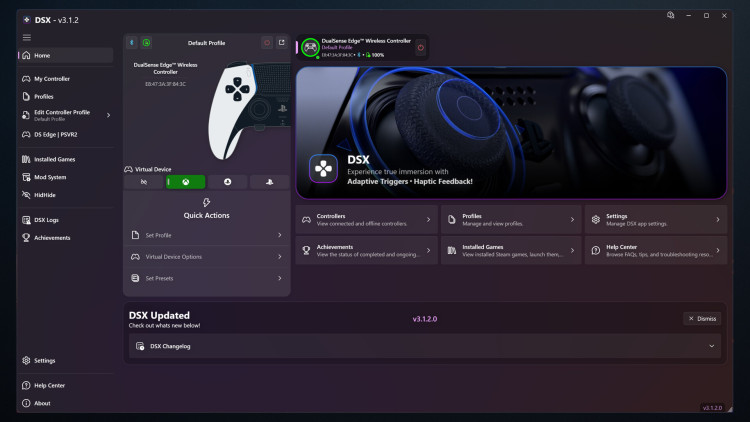 DSX, Steam Gift