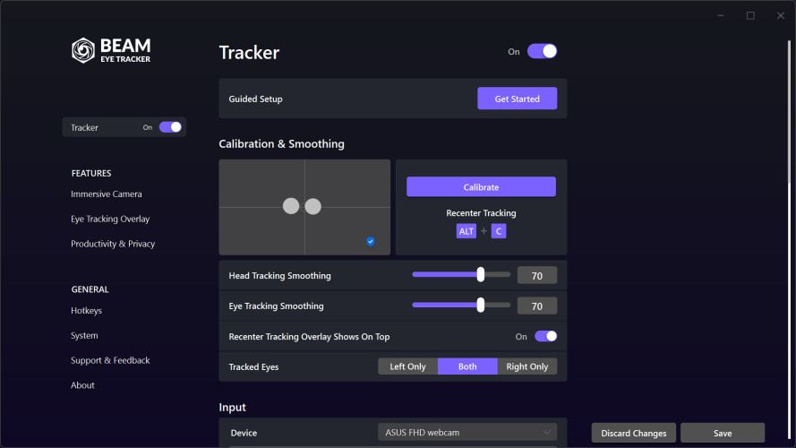 Beam Eye Tracker, Steam Gift