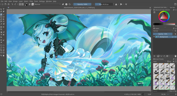 Krita, Steam Gift