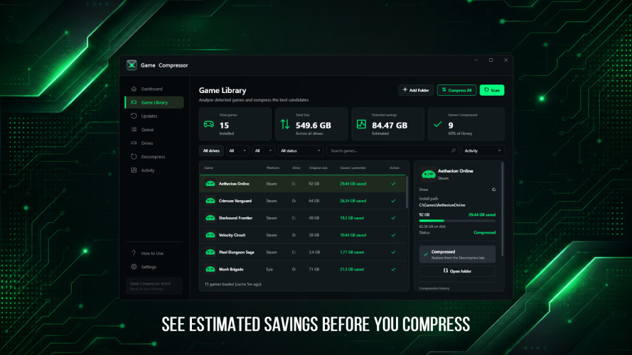Game Compressor, Steam Gift