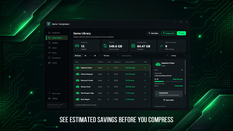 Game Compressor, Steam Gift
