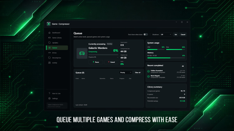 Game Compressor, Steam Gift
