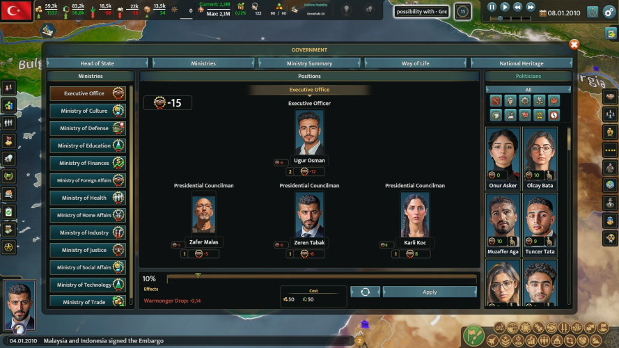 Realpolitiks 3: Earth and Beyond, Steam Gift