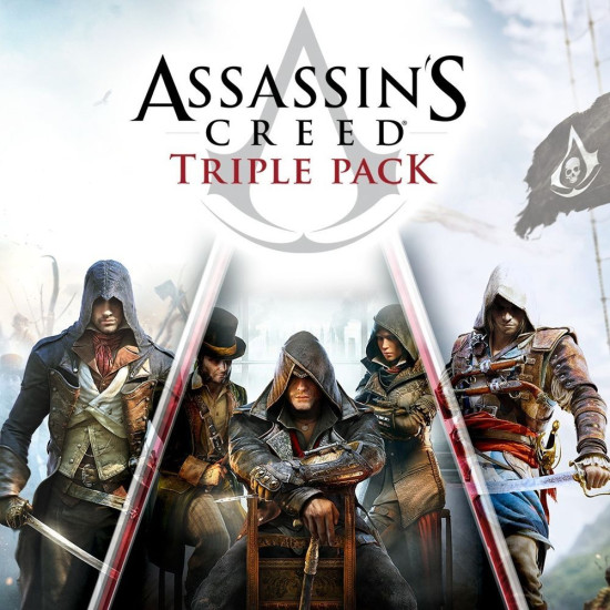 Игра Assassin's Creed Triple Pack: Black Flag, Unity, Syndicate PlayStation 4