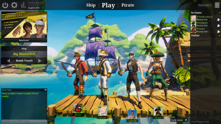 Blazing Sails, Steam Gift