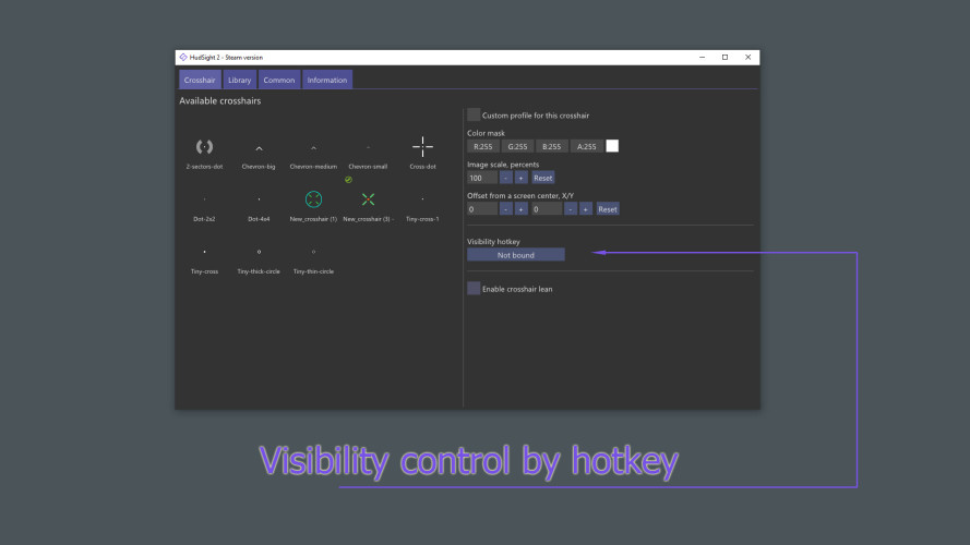 HudSight - crosshair overlay, Steam Gift