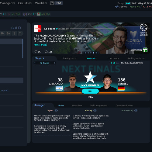 Tennis Manager 26, Steam Gift