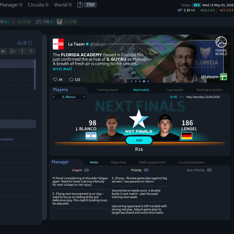 Tennis Manager 26, Steam Gift