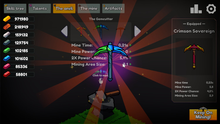 Keep on Mining!, Steam Gift
