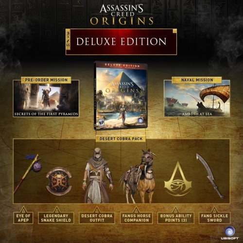 Игра Assassin's Creed Origins Deluxe Edition PlayStation 4 и PlayStation 5